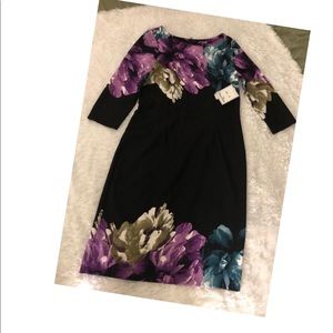 🔴 3/4  Sleeve Floral Dress